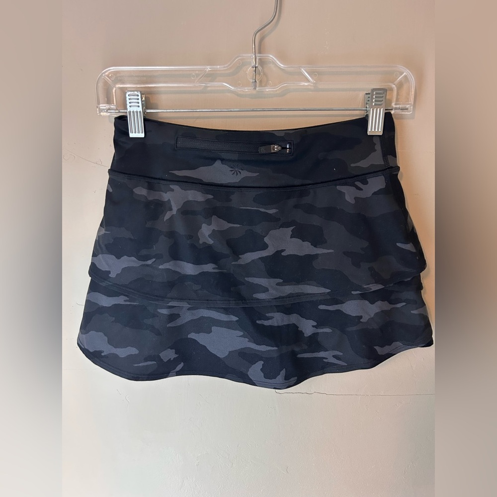 Athleta Girl Camo Lux Swing Tiered Tennis Skort With Shorts Size L/12. - Picture 4 of 6